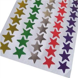 Färgglada Stars Sticker Ribbon Paper Sticker